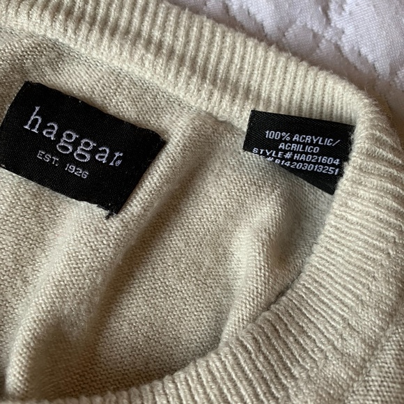 Haggar cream sweater Medium - Picture 4 of 4